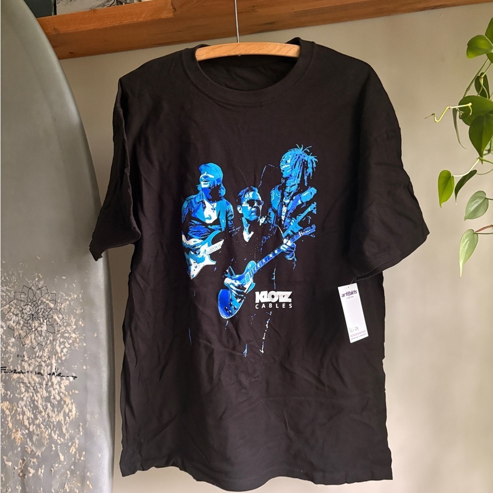 KLOTZ CABLES rock shirt size large men band design backhit